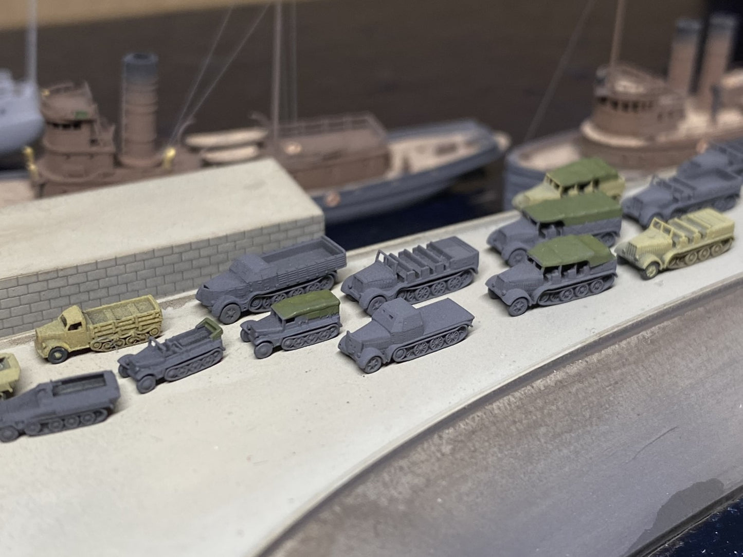 1:700, 1:350 German half track truck kit, Sdkfz 9, FAMO, Sdkfz 10, Sdkfz 7, Sdkfz 8, 3d printed parts, diorama, wwii german