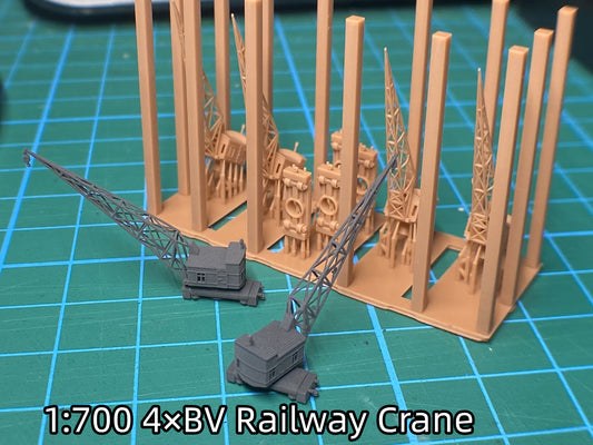 1:700 Hamburg Port and Shipyard, Hamburger Hafen und Werft. BV 250 t crane, warehouse, Blohm Voss