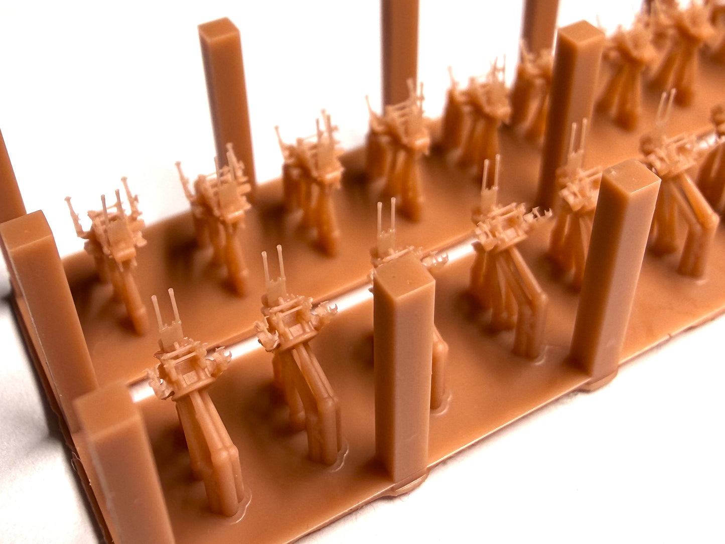 Italian navy light AA guns, 20mm, 37mm, Breda AA guns, 20mm L65, 37mm L54, 3D printed kits Regia Marina