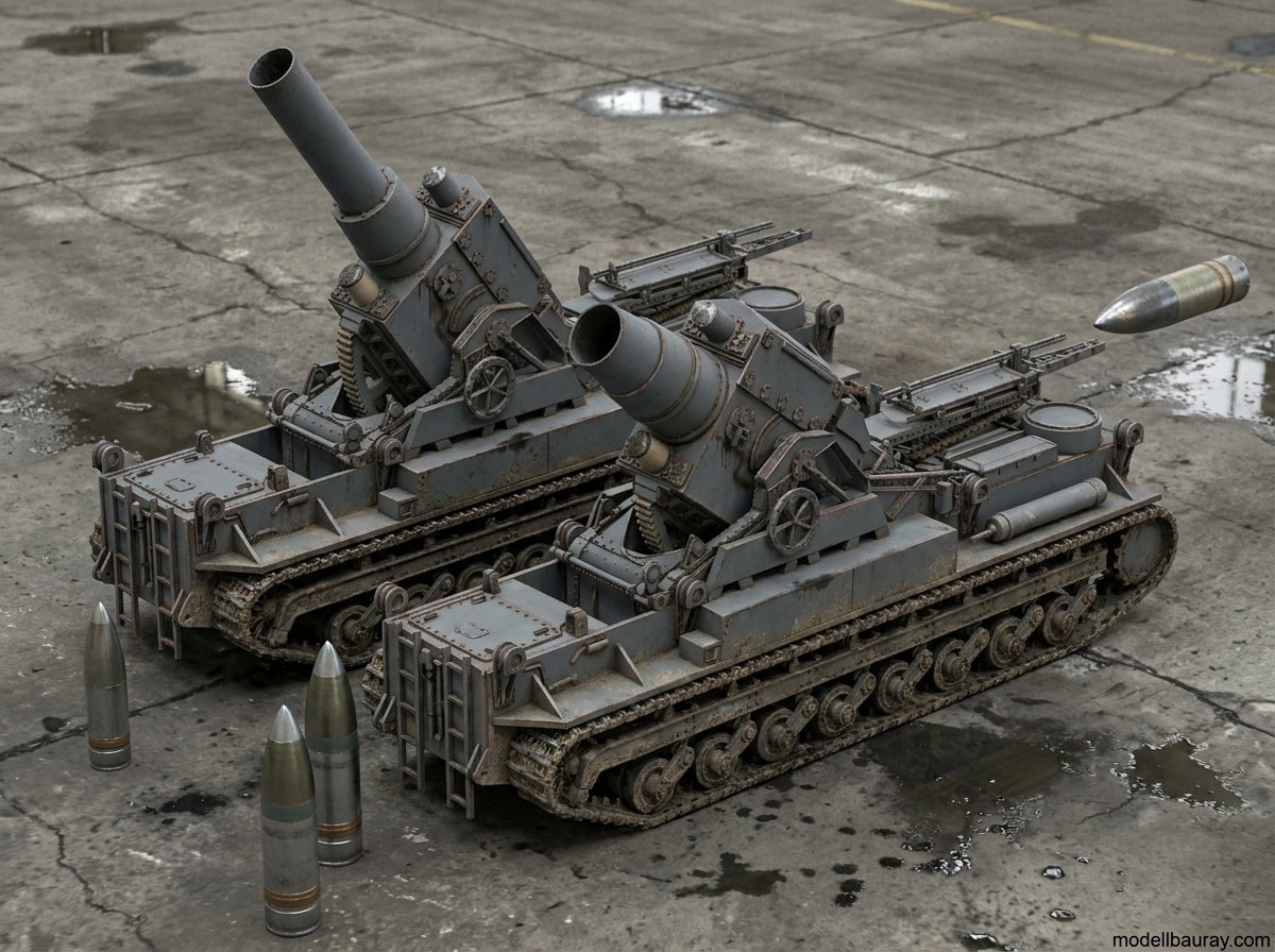 1:700, 1:350 German super heavy tanks set,  P1000 Ratte und P1500 landkreuzer, E100, Maus, Karl Gerät, Krupp Räumer S, V2