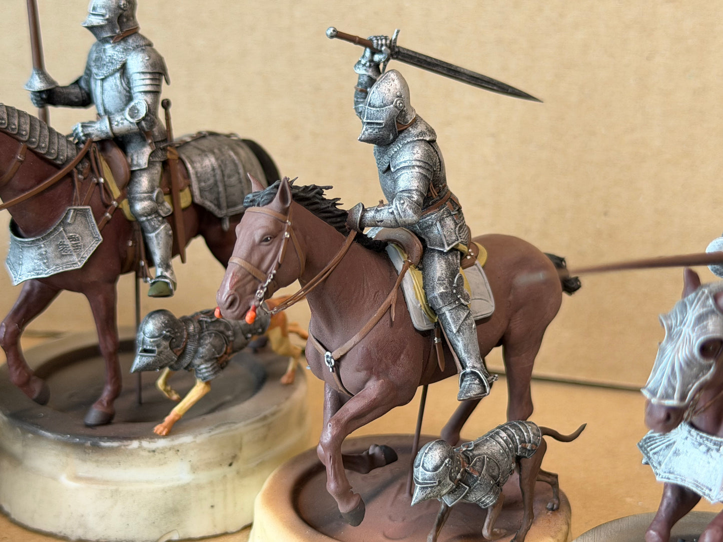 1:35 Knights, medieval Knight, Ritter, mittelalterlicher Ritter, Gambeson, Chainmail, Brigandine, Plate Armor, Cuirass, Gothic armor