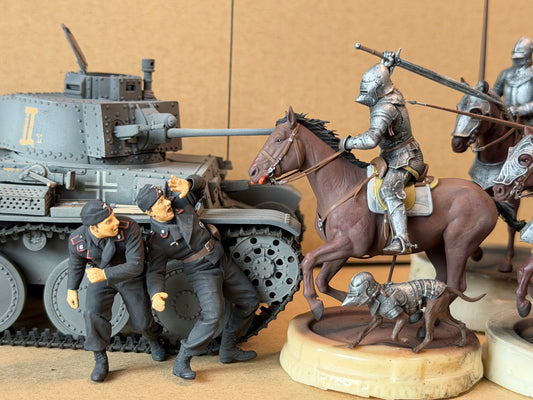 1:35 Knights, medieval Knight, Ritter, mittelalterlicher Ritter, Gambeson, Chainmail, Brigandine, Plate Armor, Cuirass, Gothic armor