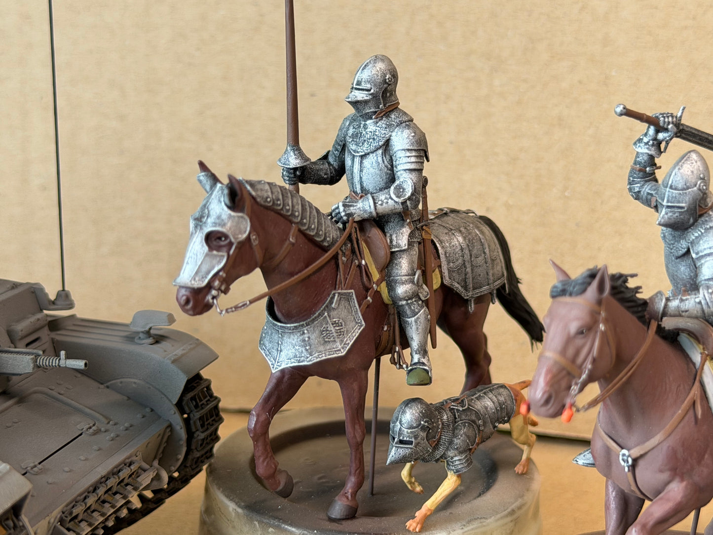 1:35 Knights, medieval Knight, Ritter, mittelalterlicher Ritter, Gambeson, Chainmail, Brigandine, Plate Armor, Cuirass, Gothic armor