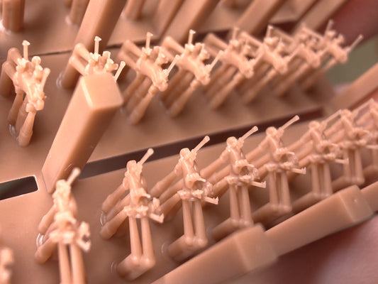 Italian navy light AA guns, 20mm, 37mm, Breda AA guns, 20mm L65, 37mm L54, 3D printed kits Regia Marina