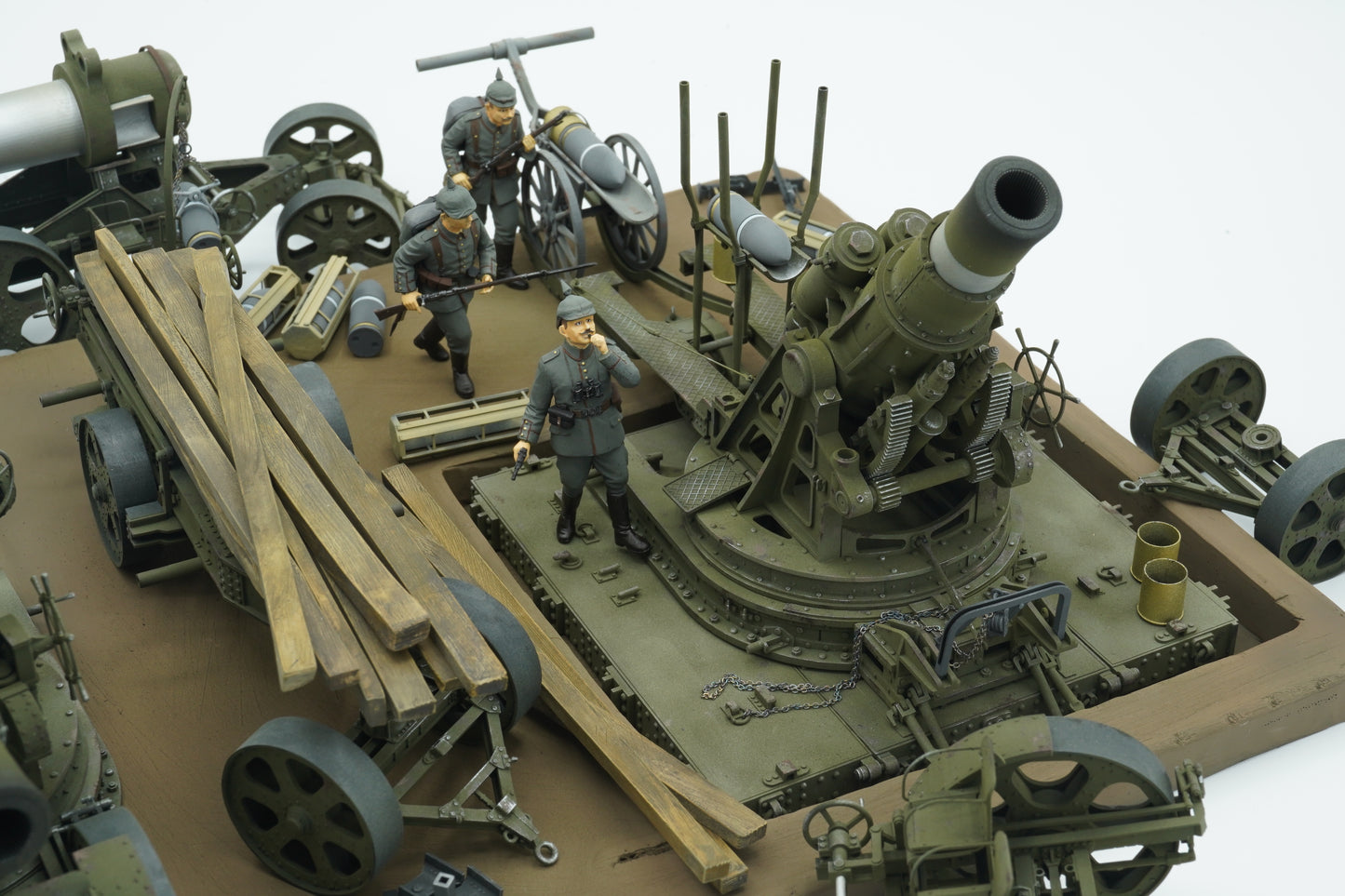 Skoda M.11 siege howitzer model, 3D printed kit, base transporter, barrel transporter, accessories, Skoda M.11-Mörser, 1:35, 1:72