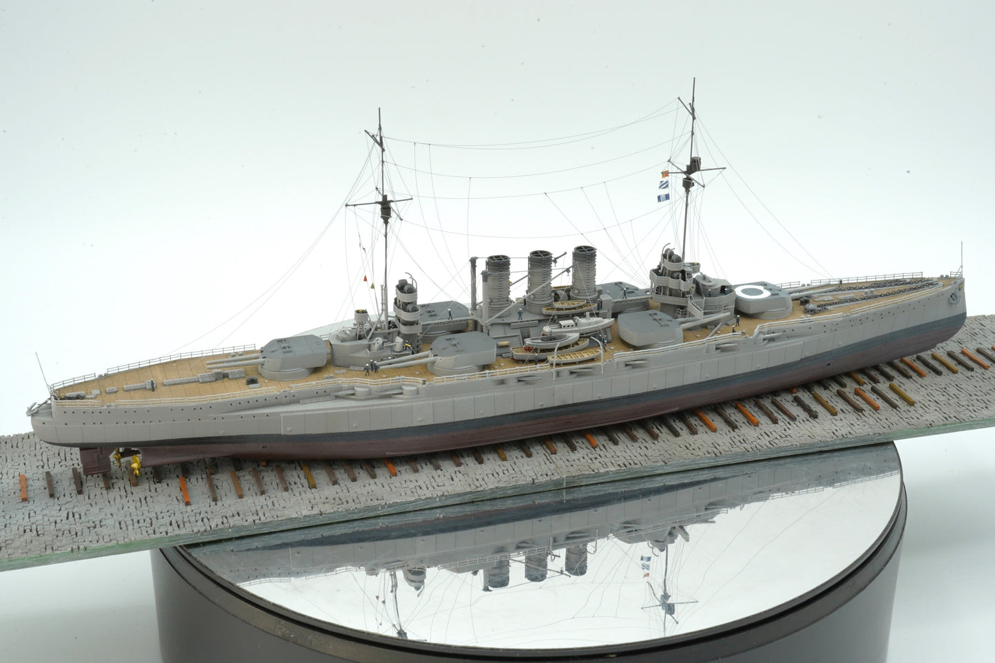 1:700 German Battleship SMS Ostfriesland, Helgoland class, 3d printed, resin model, waterline, full hull model