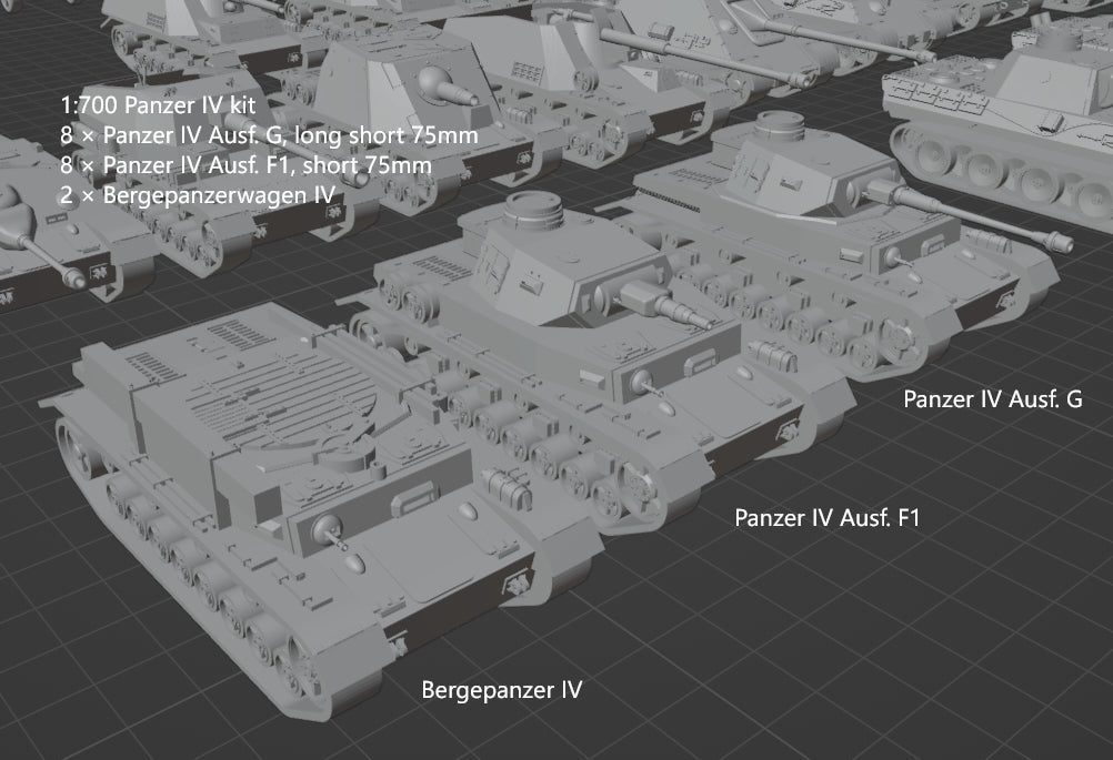 1:700, 1:350 German medium tanks, Panzer III, Panzer IV, Panzer V, Panther tank, Stug III, assault gun, Jagdpanther, diorama, wwii german tanks