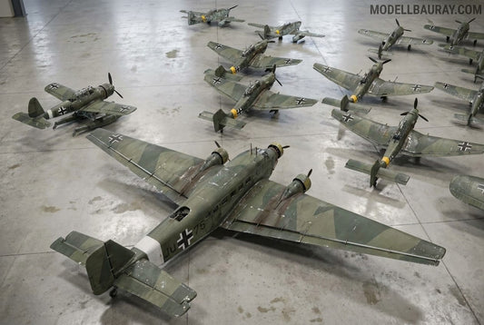 1:700 Luftwaffe plane model, German Plane model, Luftwaffe, Bf109, Fw190, Ju87, Ju52, Bf110, Me262, He111, fighter, bomber, dive bomber
