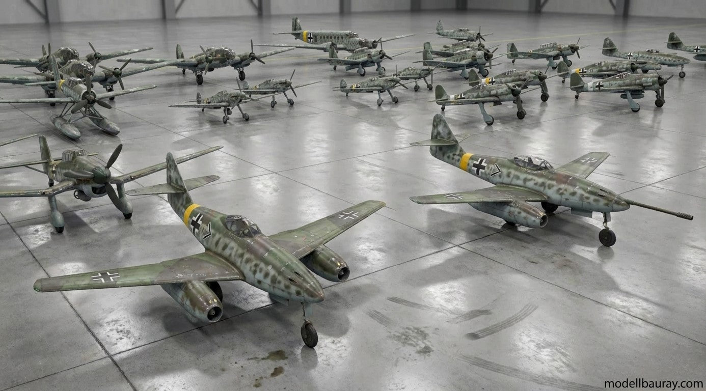 1:700 Luftwaffe plane model, German Plane model, Luftwaffe, Bf109, Fw190, Ju87, Ju52, Bf110, Me262, He111, fighter, bomber, dive bomber