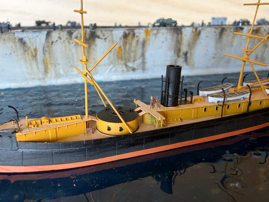 1:700 HNLMS Schorpioen, Ironclad, Monitor, Ram Ship, Royal Netherlands Navy