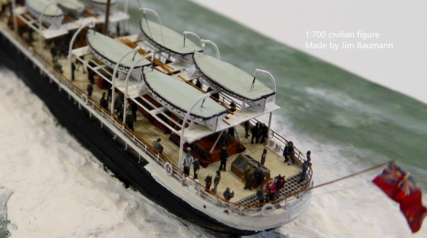 1:700, 1:350, 1:200 Figuren, universal naval figure, civilian and army figure, Pilot figure, 1:700 figure, 3D printed kit, Bausatz, airfields, aircraft carrier