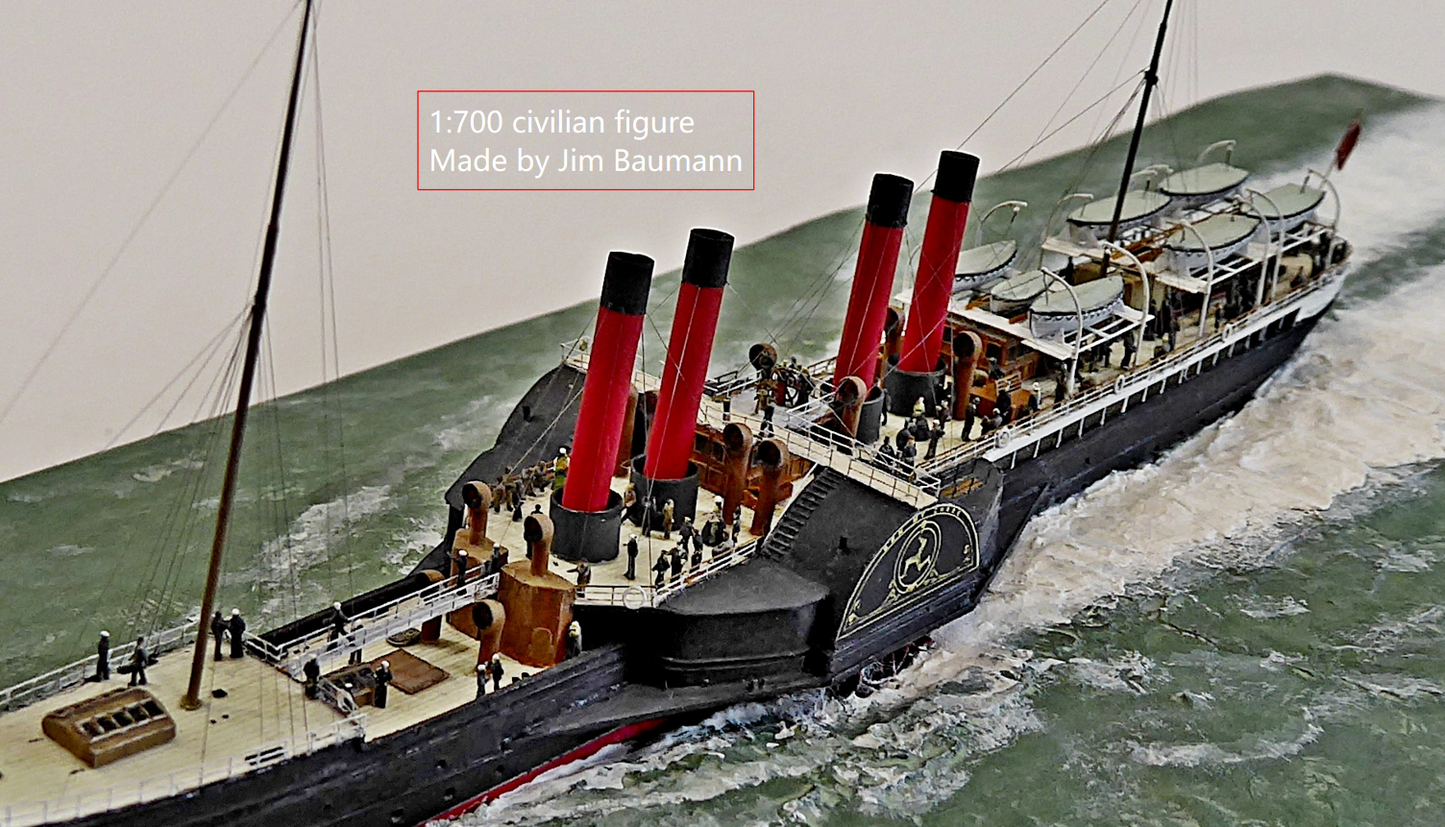 1:700, 1:350, 1:200 Figuren, universal naval figure, civilian and army figure, Pilot figure, 1:700 figure, 3D printed kit, Bausatz, airfields, aircraft carrier