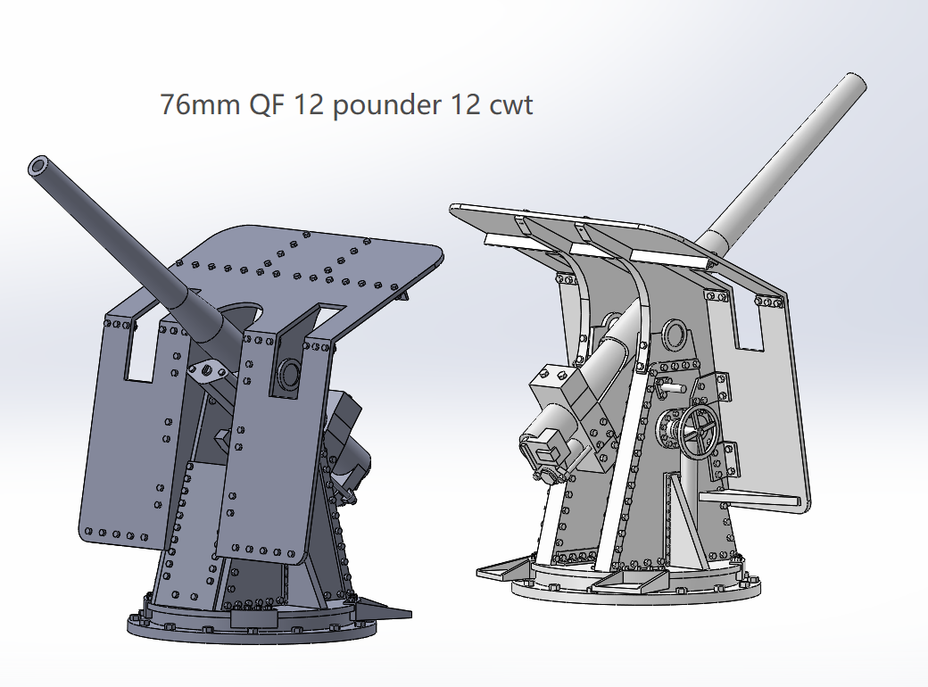 1:700 1:350 Royal navy secondary guns, 3 inch gun, 4 inch /45 Mark XVI, 4.5 inch, 5 inch gun, 8 inch gun, 9.2 inch gun, 76mm gun, 114mm gun, 120mm gun, 152mm gun, .50 Vickers machine gun, machine gun, AA guns