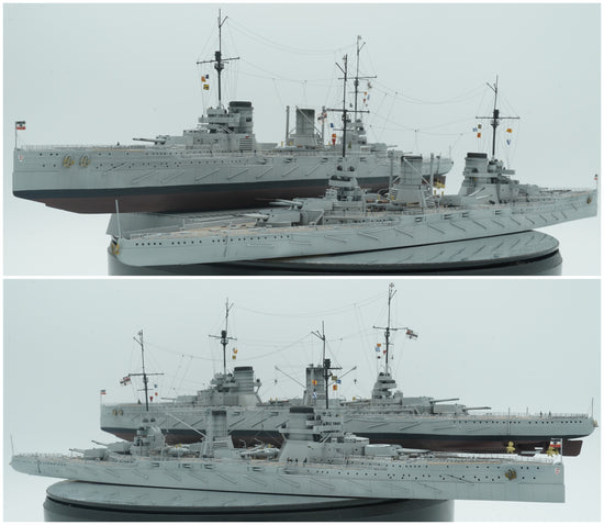 1:700 German Battlecruiser SMS Seydlitz, Full Hull, WaterLine, 3d prin ...