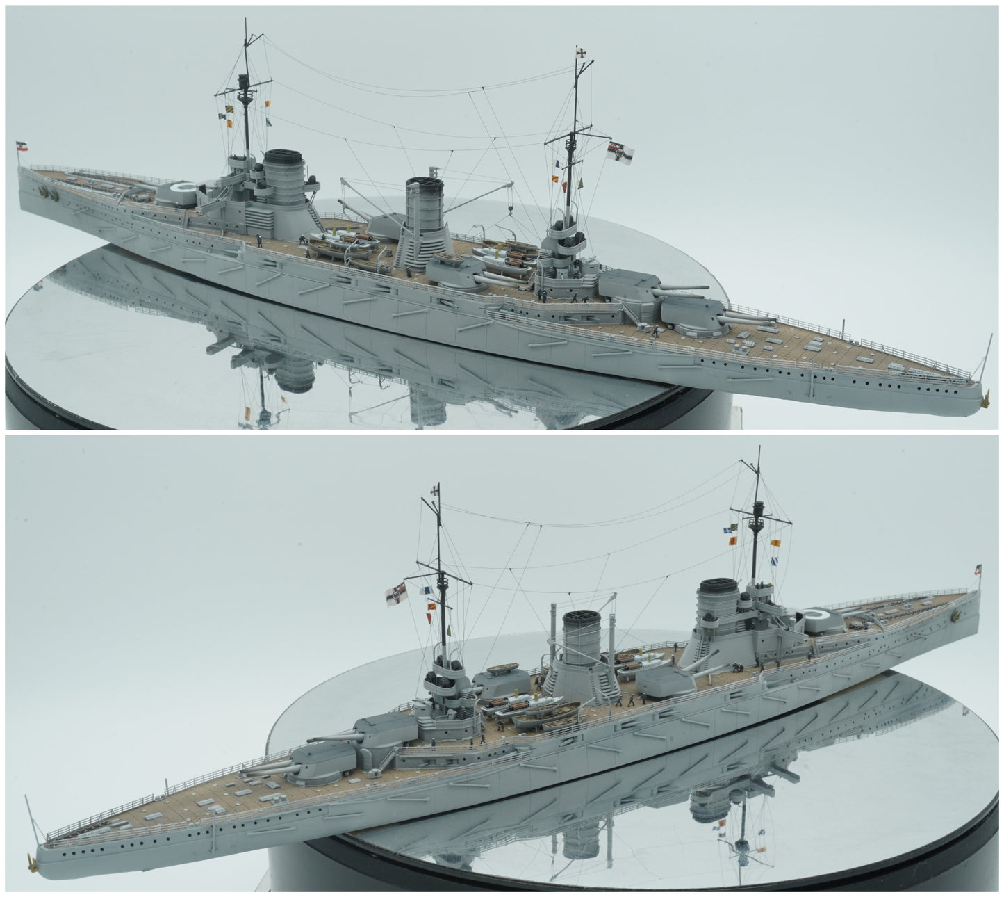 1:700 German Battlecruiser SMS Seydlitz, Full Hull, WaterLine, 3d printed, resin model, SMS Seydlitz model