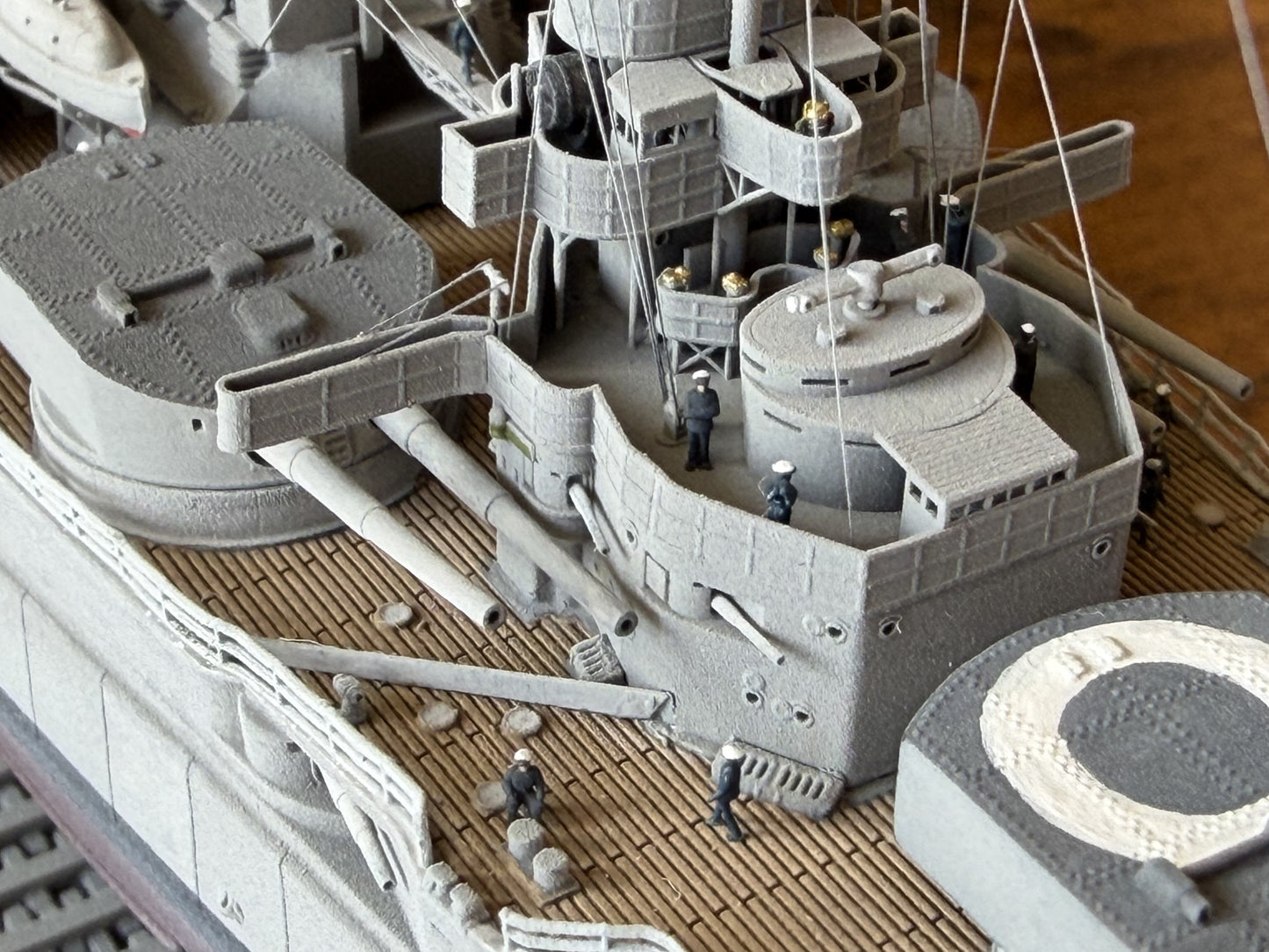 1:700 German Battleship SMS Ostfriesland, Helgoland class, 3d printed, resin model, waterline, full hull model