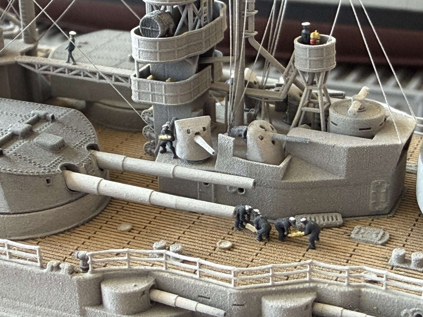 1:700 German Battleship SMS Ostfriesland, Helgoland class, 3d printed, resin model, waterline, full hull model