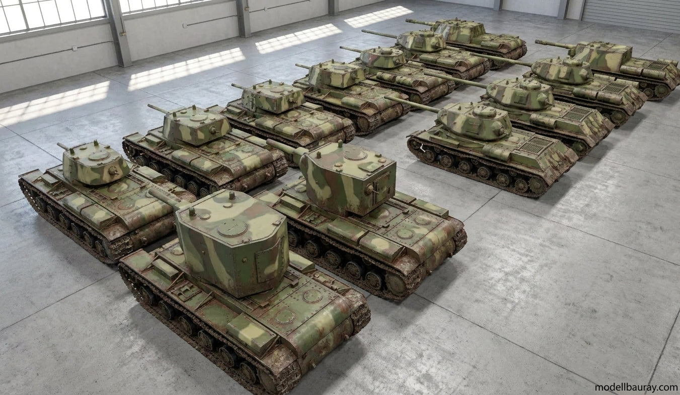 1:700, 1:350 Russian tank kit, T34, KV1, KV2, IS1, IS2, ISU152, US152, SU85, SU100, T26, BT7, 3D printed kit