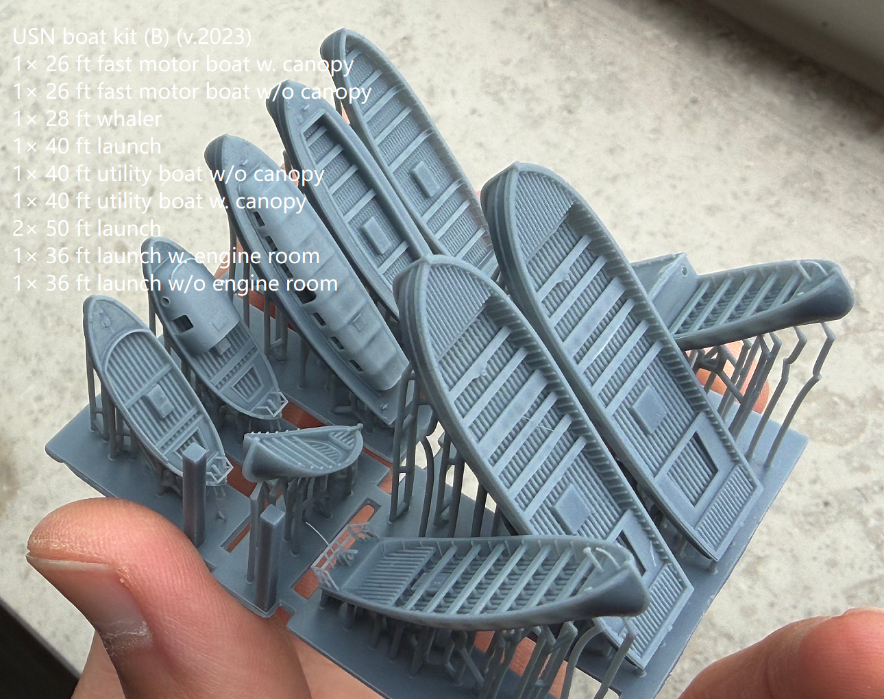 1:700 1:350 USN motor boat, steamer kit, US navy, motor boat, steamer, 55 ft steamer, 35 ft motor boat, 40 ft motor boat, 26 ft motor boat