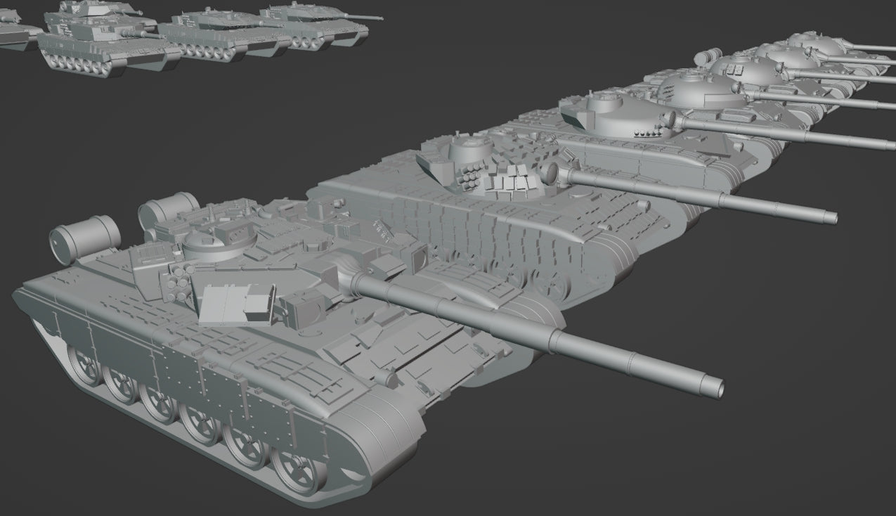 1:700 1:350 Russian postwar tanks and vehicles, cold war, T54, T55, T62, T72, T64, T80, T90, BMP1, BMP, BTR80,
