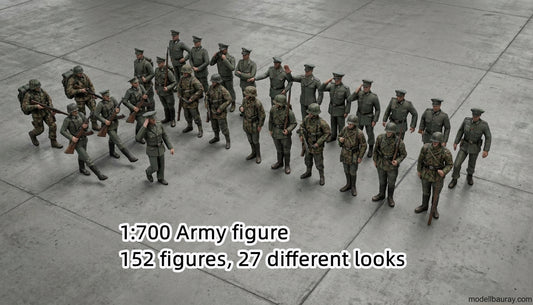 1:700, 1:350, 1:200 Figuren, universal naval figure, civilian and army figure, Pilot figure, 1:700 figure, 3D printed kit, Bausatz, airfields, aircraft carrier