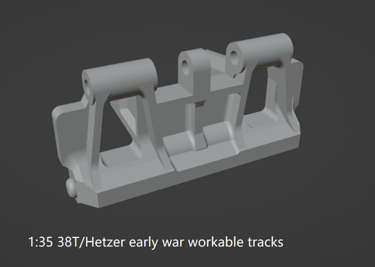 1:35 workable tracks for 38T, Hetzer, bewegliche Ketten für Hetzer, 38T, Jagdpanzer 38, 38 (t)