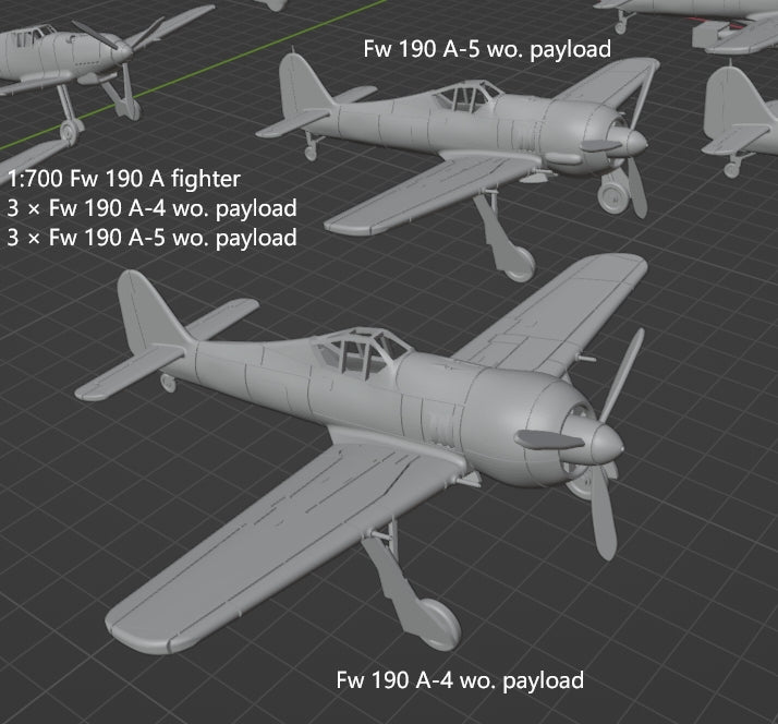 1:700 Luftwaffe plane model, German Plane model, Luftwaffe, Bf109, Fw190, Ju87, Ju52, Bf110, Me262, He111, fighter, bomber, dive bomber