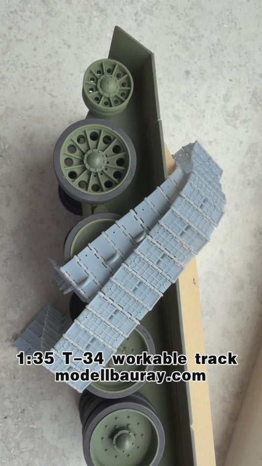 1:35 T34 tank workable tracks, for UDSSR T34-76, T34-85, 3D printed