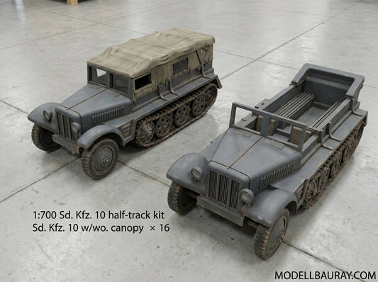 1:700, 1:350 German half track truck kit, Sdkfz 9, FAMO, Sdkfz 10, Sdkfz 7, Sdkfz 8, 3d printed parts, diorama, wwii german