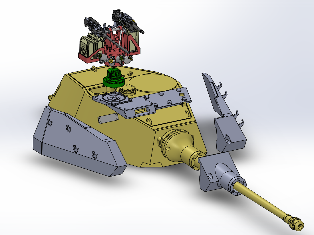 1:35 King Tiger MBT project, add-on armor v2022, What if