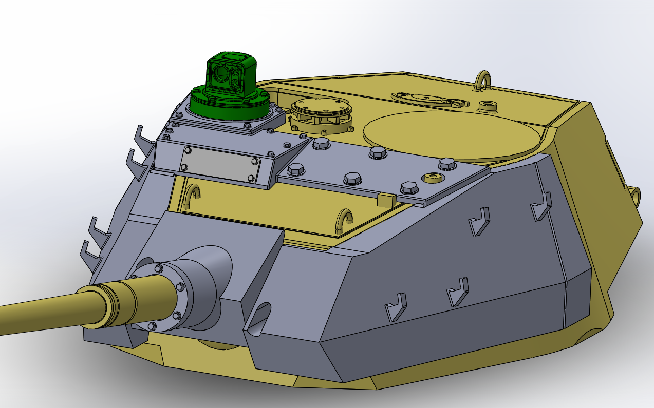 1:35 King Tiger MBT project, add-on armor v2022, What if