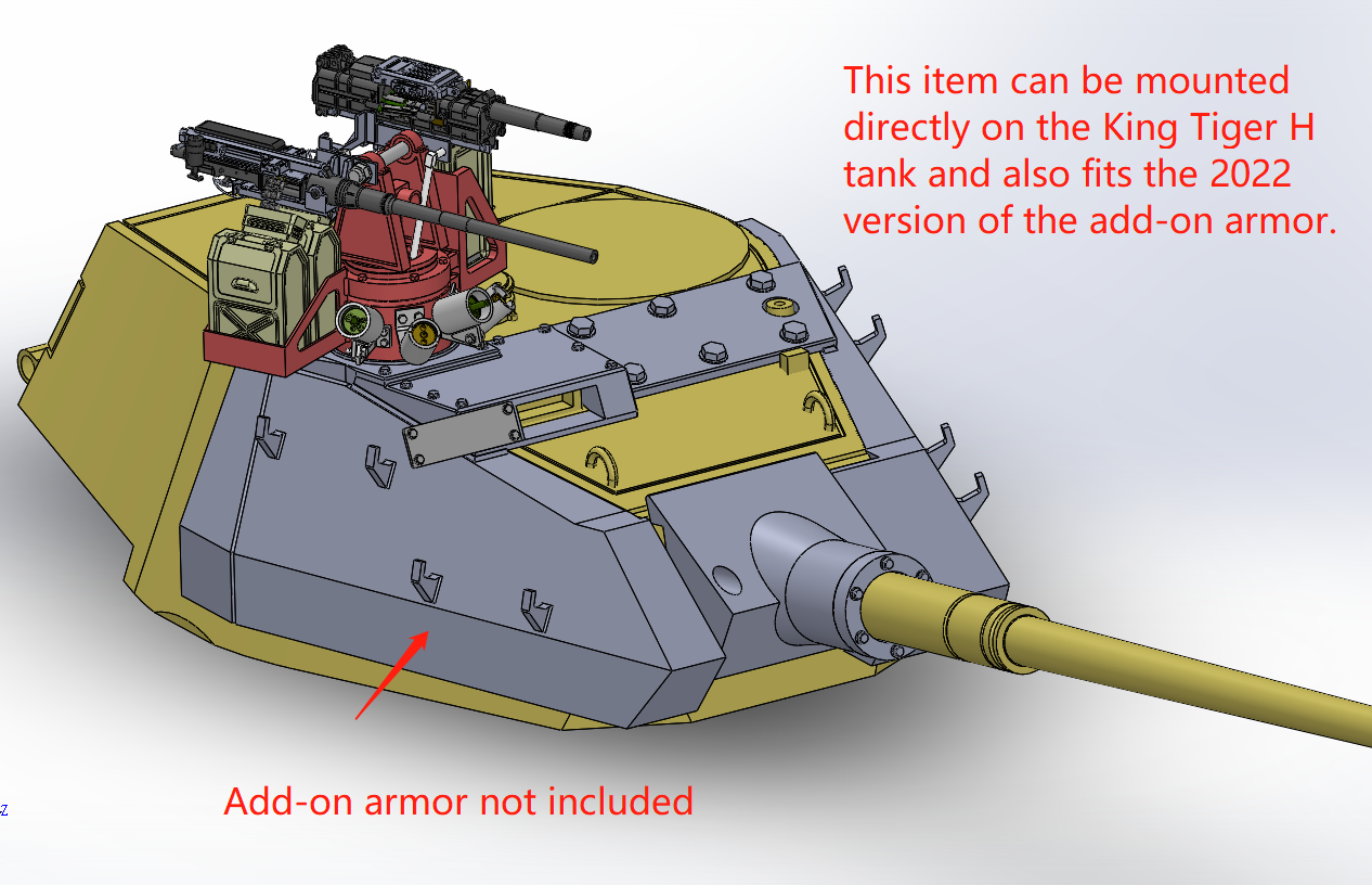 1:35 German Weapon station, MK108, MG151, 3D printed, WWII, What if