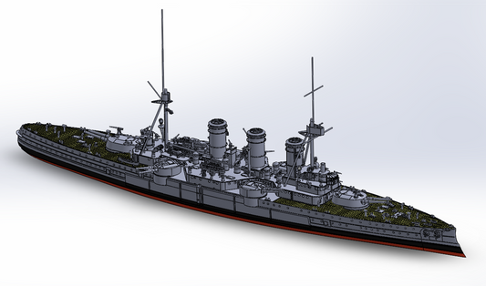 1:700 Greek cruiser Georgios Averoff, 1914, 1943, RHN Georgios Averof, Hellenic Navy, Γεώργιος Αβέρωφ θωρακισμένο καταδρομικό, Georgios Averoff