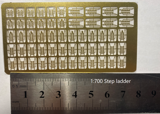 1700 1:350 universal PE parts, railings, ladder, Geländer, Leiter