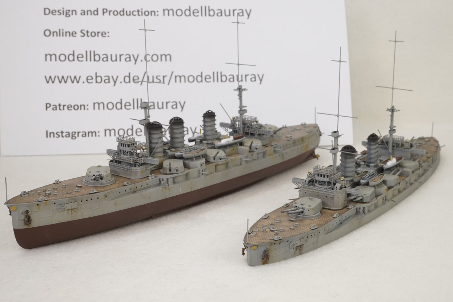 1:700 IJN Satsuma-Aki, pre-dreadnought battleship, resin, 3D printed kit, waterline, full hull