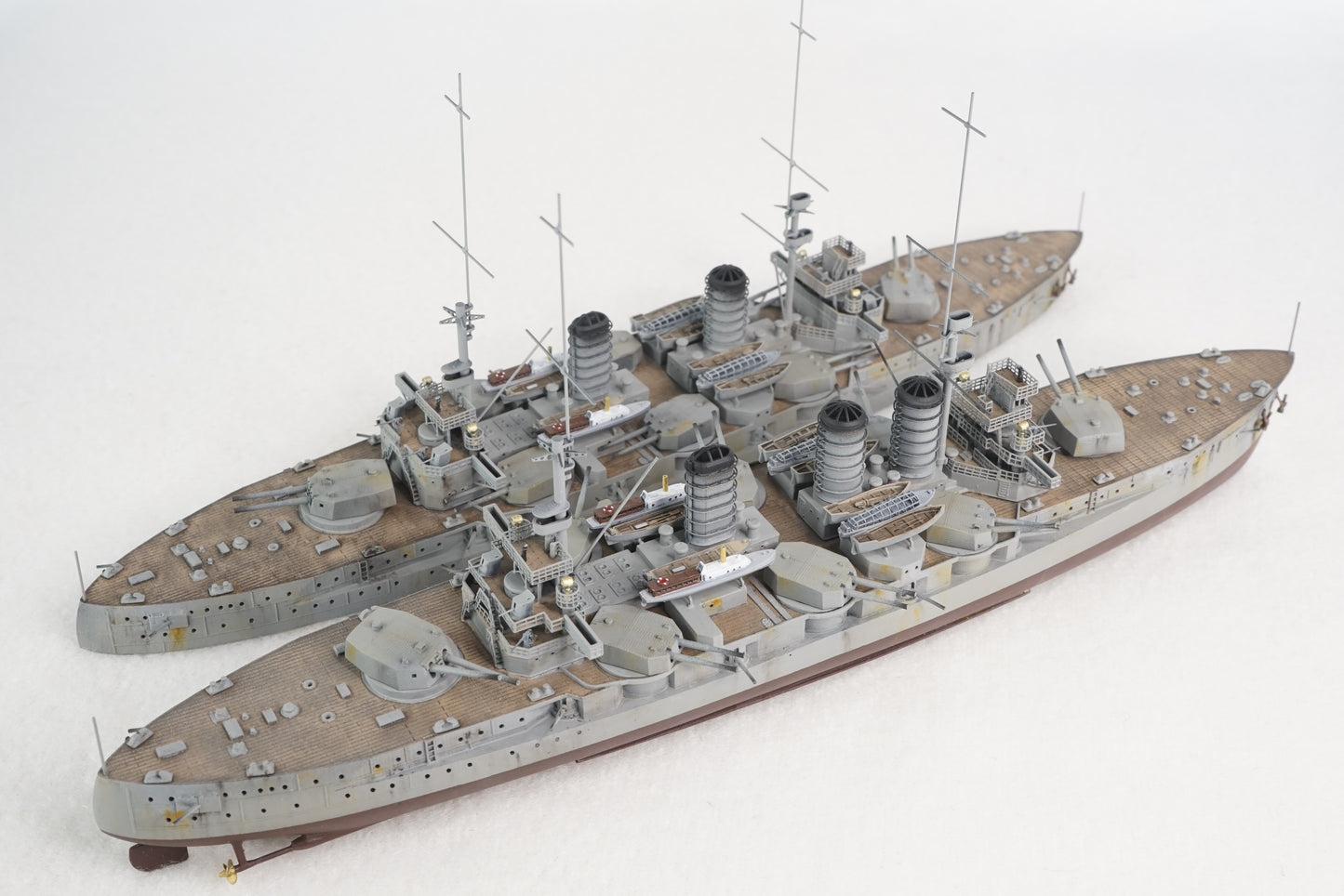 1:700 IJN Satsuma-Aki, pre-dreadnought battleship, resin, 3D printed kit, waterline, full hull