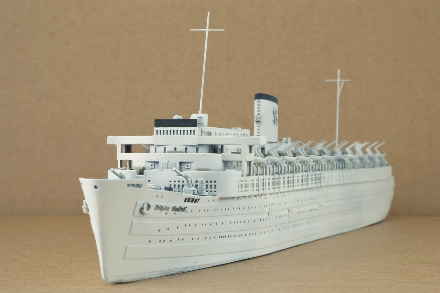 1:700 Wilhelm Gustloff, resin, 3D printed kit, Waterline, Full Hull