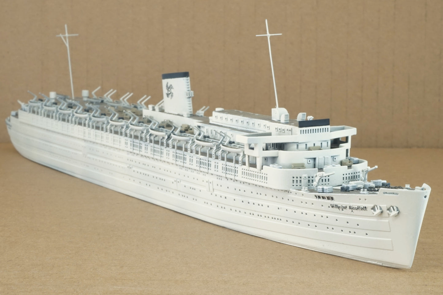 1:700 Wilhelm Gustloff, resin, 3D printed kit, Waterline, Full Hull