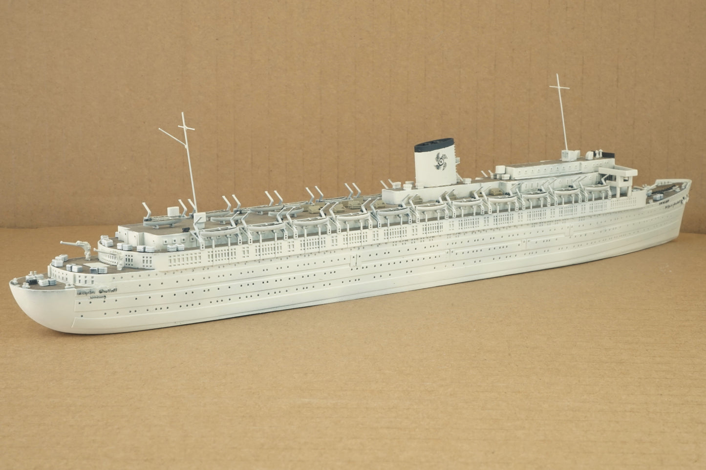 1:700 Wilhelm Gustloff, resin, 3D printed kit, Waterline, Full Hull