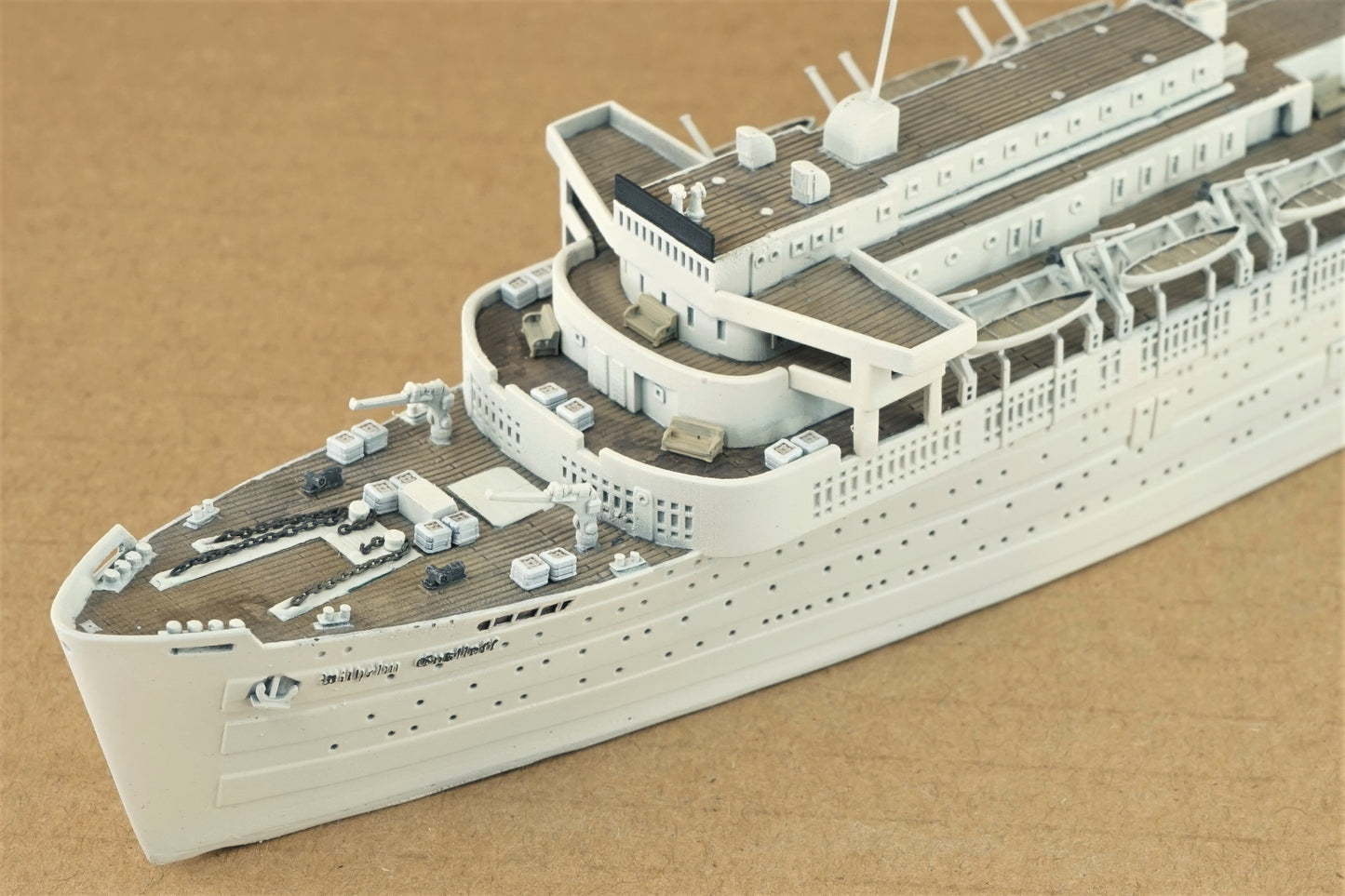 1:700 Wilhelm Gustloff, resin, 3D printed kit, Waterline, Full Hull