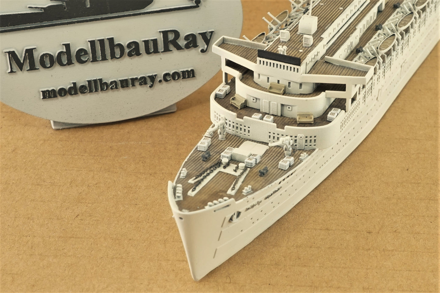 1:700 Wilhelm Gustloff, resin, 3D printed kit, Waterline, Full Hull