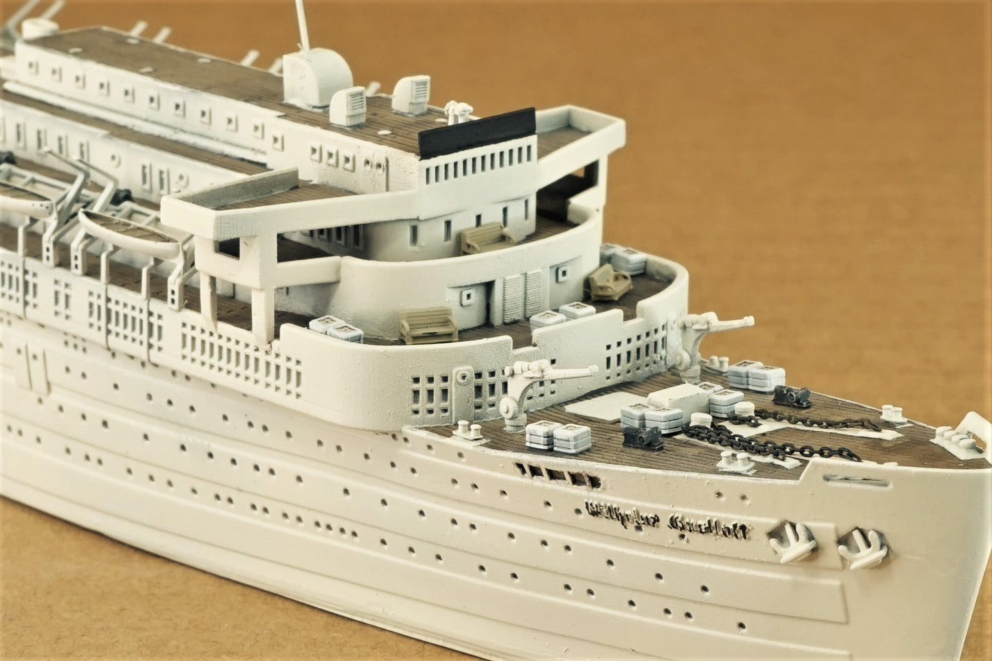 1:700 Wilhelm Gustloff, resin, 3D printed kit, Waterline, Full Hull