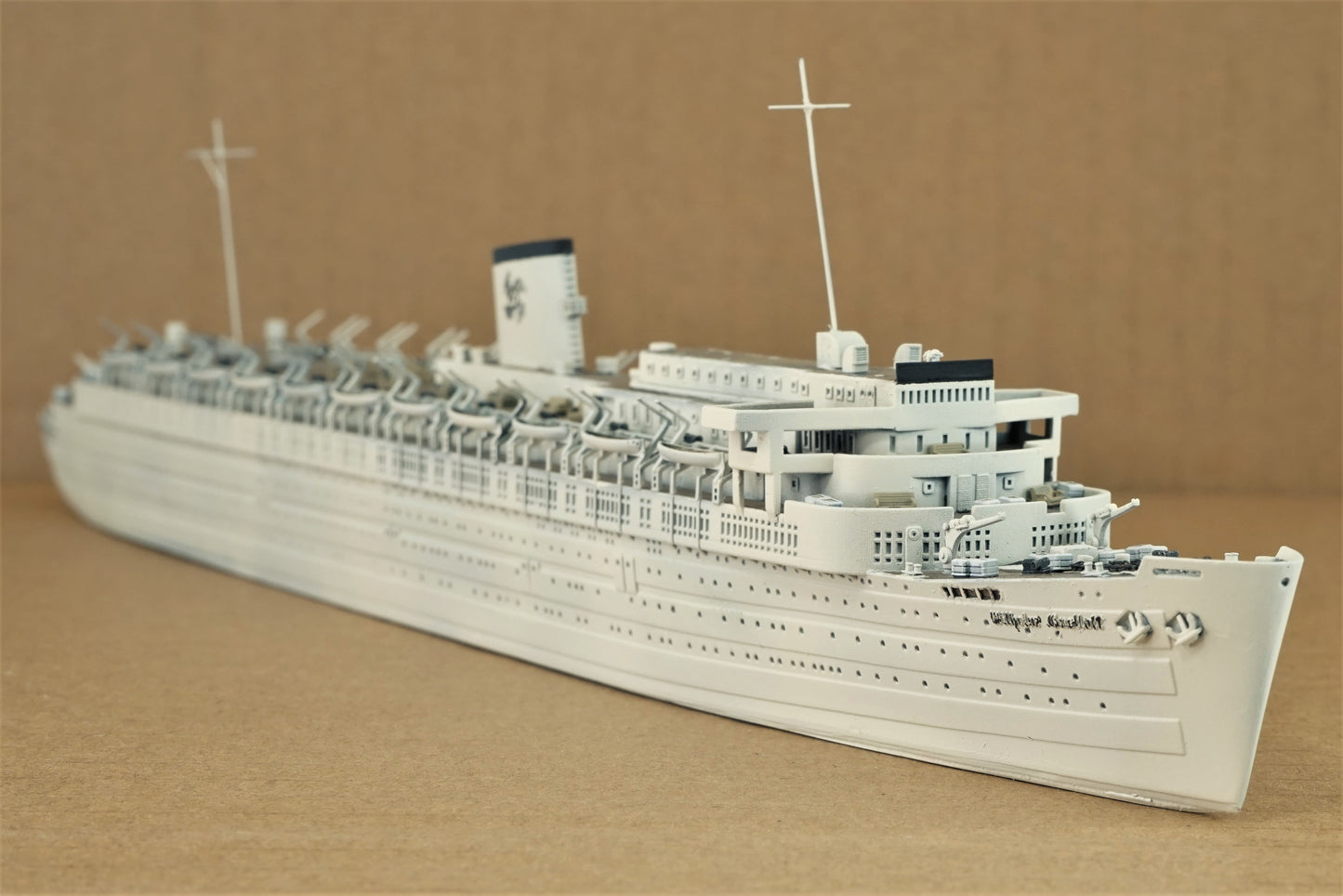 1:700 Wilhelm Gustloff, resin, 3D printed kit, Waterline, Full Hull