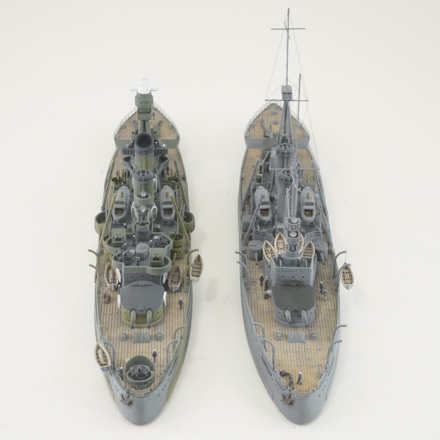 1:700 Drottning Victoria model 1921/1945,  Sverige-class coastal battleship, Swedish Navy, 3D printed kit, Waterline