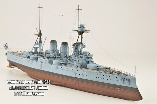 1:700 Greek cruiser Georgios Averoff, 1914, 1943, RHN Georgios Averof, Hellenic Navy, Γεώργιος Αβέρωφ θωρακισμένο καταδρομικό, Georgios Averoff