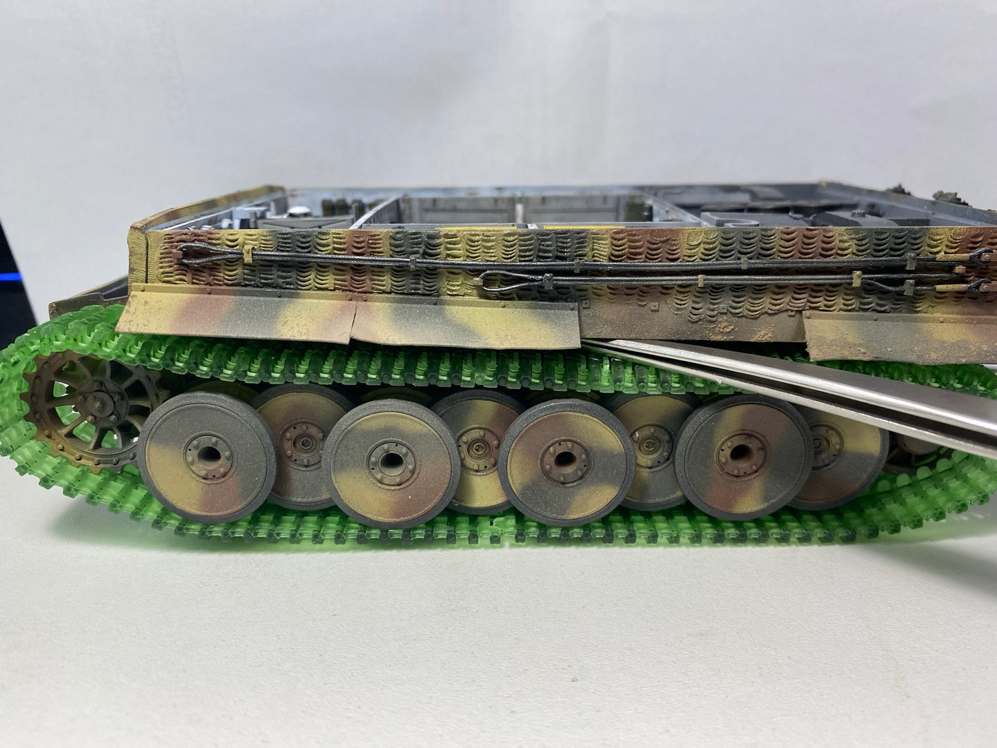 1:35 Tracks, Verladeketten, narrow tracks for Tiger Tanks, ideal for RMF, half-finished, 1:35 Einsatzbereit Tiger Ketten, half-finished tracks for Tiger, Trumpeter, RMF, Tamiya