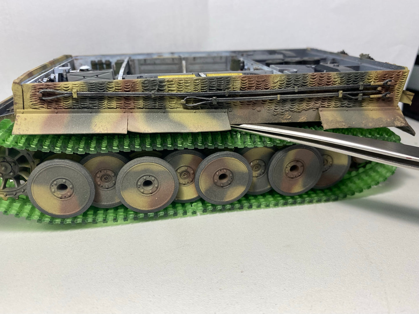 1:35 Tracks, Verladeketten, narrow tracks for Tiger Tanks, ideal for RMF, half-finished, 1:35 Einsatzbereit Tiger Ketten, half-finished tracks for Tiger, Trumpeter, RMF, Tamiya