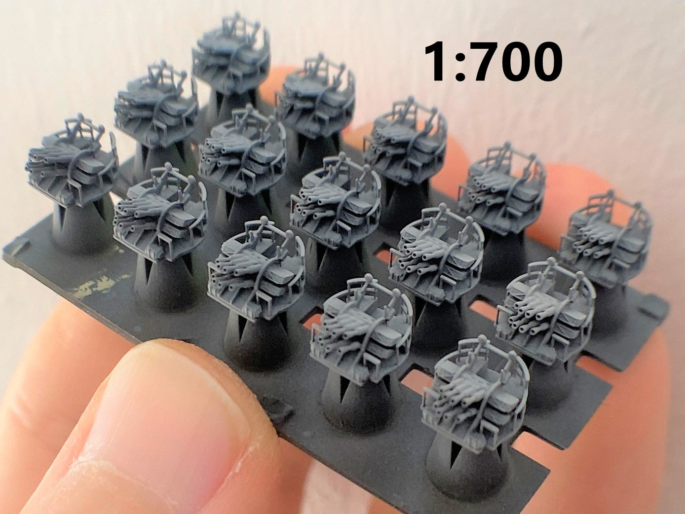 1:700, 1:350 Royal Navy, Pom Pom Gun kit, 15 guns, 8-barrelled, 4-barrelled, v.2022