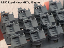 Load image into Gallery viewer, 1:700, 1:350 Oerlikon autocannon, Oerlikon gun Royal Navy MK V, 3D printed
