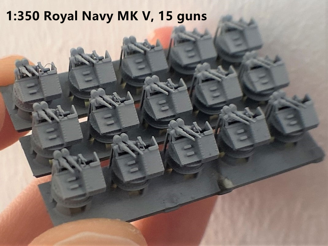 1:700, 1:350 Oerlikon autocannon, Oerlikon gun Royal Navy MK V, 3D printed